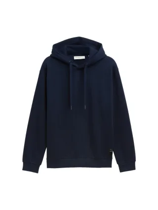 TOM TAILOR Denim - Hoodie Sweatshirt mit Logo-Badge blau - Gr. - M