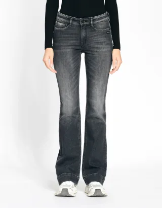 GANG Damen Jeans 94MAXIMA FLARED - flared fit Jeans dark grey wash