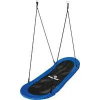 Nestschaukel Oval blau/schwarz