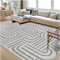 GarveeMore Teppich Wohnzimmer Waschbarer Teppich für Schlafzimmer Kurzflor Rutschfest