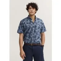 bugatti Kurzarmhemd Modern Fit mit Print