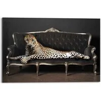 Reinders! Wandbild Wandbild Leopard Chic Panther - Liegend - Luxus - Relax, Leopard (1 St)