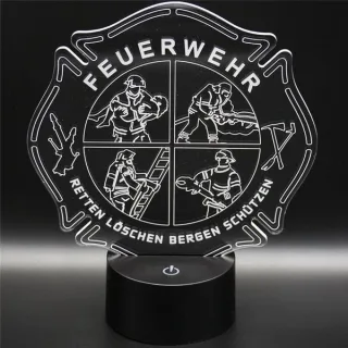 Feuerwehr LED Design Leuchte 7-farbig 2.0