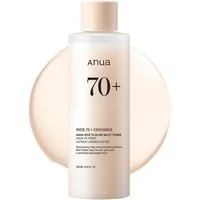 Anua Toner Rice 70 Glow Milky Toner 250ml – Feuchtigkeit & strahlender Teint schnell einziehend, ohne künstliche Duftstoffe, alkoholfrei, parabenfrei, feuchtigkeitsspendend, hautberuhigend, aufhellend, nicht fettend