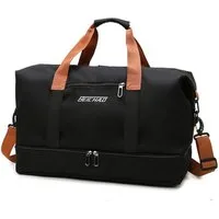 Blusmart Reisetasche Reisetaschen, Turnbeutel, Sporttaschen, große Umhängetaschen (Mit Schuhfach, Nassfach, verstellbaren Schultergurten, atmungsaktiv, wasserdicht, verschleißfest, großes Fassungsvermögen), Geeignet für Yoga, Schwimmen, Reisen, Fitne