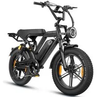 Vankel E-Bike Mountainbike Cityrad E-Fahrrad 20” x 4.0” Damen u. Herren Pedelec 720Wh Max.108KM, Kettenschaltung, Heckmotor, 720 Wh, (Beleuchtungsset mit Batterieladegerät, Batterieschlüssel, Werkzeug), 48V 15Ah All-Terrain Elektrofahrrad mit Shimano