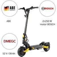 TEVERUN E-Scooter Teverun Blade Mini Ultra eKFV E-Scooter mit Straßenzulassung, 20 km/h, (Packung), 30Ah DMEGC, 2×250W Bosch, ABE, Federung, APP