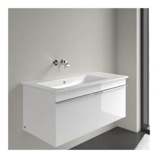 Villeroy & Boch Venticello Waschtisch 4134L301 100x50 cm, weiss, ohne Hahnloch, Becken links