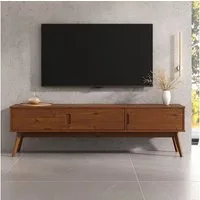 IDIMEX Lowboard TIVOLI, TV Lowboard aus Massivholz mit 3 Türen Kastanie Finish