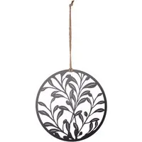 UNUS HOME Wanddekoobjekt Aufhänger Olivenblätter (25cm), Hängedeko, Deko fürs Fenster, Wanddeko