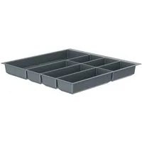 Schütte Besteckeinsatz Move, 492 x 473 mm, für Korpusbreite 60 cm, Silber