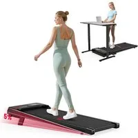HOMEFITNESSCODE Laufband Tragbares Laufbänder mit 5 % Steigung – 3-in-1-Walkingpad Elektrisch (mit Fernbedienung und LED-Display – Lauffläche 38 x 90 cm), Laufband 1–6 km/h einstellbar – Motor 2,5 PS