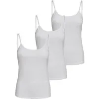 ONLY Spaghettitop Only Damen 3er-Pack Basic Spaghetti-Träger Top