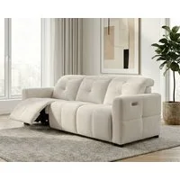 OTTO home 3-Sitzer CAARLA Cord, Sofa, 224 cm, man. oder elektr. Relaxfunktion (USB-A/C), mit USB-A und USB-C bei elektrischer Ausführung, Kopfteilverstellung