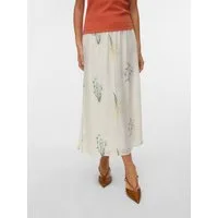 Vero Moda Sommerrock VMLINA HW 7/8 EMB SKIRT WVN Viskosemischung, normal geschnitten, mit Stickerei