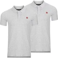 riverso Poloshirt Herren Polohemd RIVJohn Regular Fit (2-tlg) Basic Hemd aus 100% Baumwolle