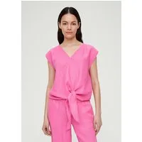 s.Oliver Blusentop Bluse Bluse mit Knoten-Detail