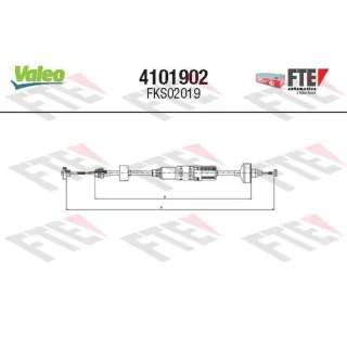 Valeo Kupplungsseil VW Golf 3 Vento 4101902