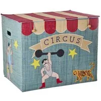rice Aufbewahrungskorb Aufbewahrungsbox Zirkus faltbar Raffia groß mit Deckel