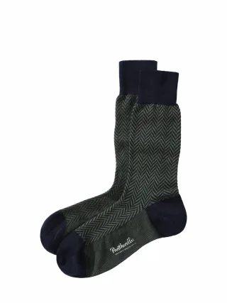 Pantharella Herren Pantherella Merino-Socke Hendon Grün 70 % Merinowolle, 30 % Nylon