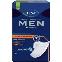 TENA Inkontinenz-Einlage TENA Men - Active Fit Level 0-3, 3 Gr., 16-St.