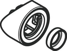 Hansgrohe Adapter für Seitenbrause Pharo Shower Arc chrom, 97861000 97861000