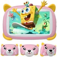 DOOGEE U7 Kids Table 32GB/1TB icherheitskoffer für Spiel und Lernen Kinder Tablet (7", 32 GB, 3400mAh, Augenschutz-Zertifizierung + Kinderschutzetui)