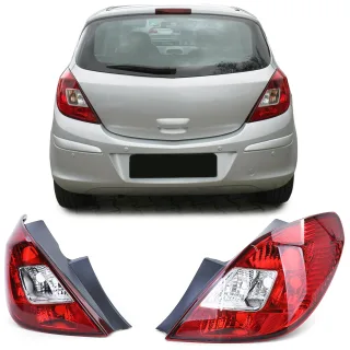Rückleuchten Heckleuchten in Rot für Opel Corsa D 5-Türer ab 2006-