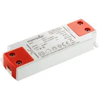 Poppstar Ultra flacher LED-Transformator 230V AC / 24V DC 0,625A LED Trafo (Slim Trafo 24 V (für 0,15 bis 15 Watt LED Strips, Lampen und Bänder)