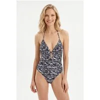 Joop Jeans Badeanzug mit Neckholder, im Nacken zum Binden