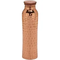 NKlaus Trinkflasche Gehämmerte Kupferflasche 900 ml Ayurvedische Handgefertigte Trinkflasc