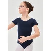tanzmuster Body Ballettbody Sally aus weicher Baumwolle Kurzarm Trikot fürs Kinder Ballett