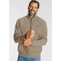 H.I.S Sweatshirt unifarben, aus dehnbarer Sweatware, mit Logostickerei