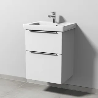 Sanipa 3way Waschtischunterbau zu Villeroy & Boch Subway 2.0 Waschtisch mit 2 Auszügen, Weiß-Soft UM61043