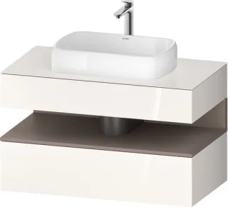 Duravit Qatego Konsolenwaschtischunterbau wandhängend Weiß Hochglanz 1000x550x600 mm - QA47310432200 QA4731043220010