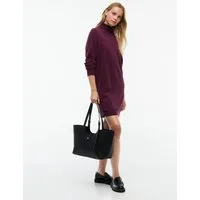Tommy Jeans Sweatkleid TJW ESS TURTLENECK SWEATER DRESS Baumwolle