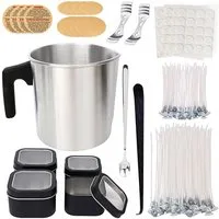 OSTWOLKE Bienenwachskerze Kerzenherstellung Kit DIY Candle Making Kit mit Kerzendocht Kerzentopf (1-tlg)