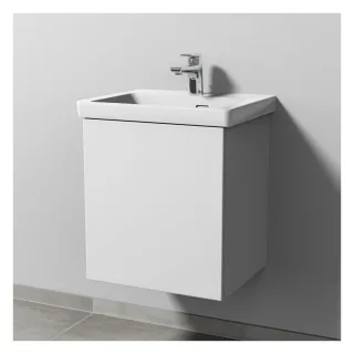 Sanipa 3way Waschtischunterbau zu Villeroy & Boch Subway 3.0 Waschtisch mit 1 Tür, Weiß-Soft SM84443