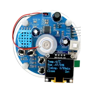 STC Atomizing Humidifier Kit DC5V OLED Display Real Time Monitoring DIY Circuit Board Easy Assembly