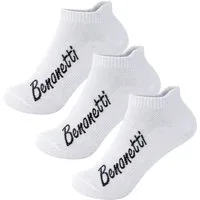 Benonetti Sneakersocken Damen & Herren aus Baumwolle – kurze Socken mit Fersenschutz (Packung, 3-Paar)