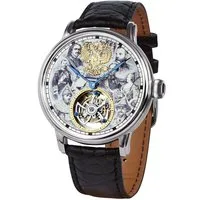 Poljot International Automatikuhr 3400.T-DYN-1, Herrenuhr Tourbillon Dynasty Schwarz