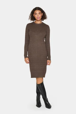 Kleid Gerade Passform Major Brown