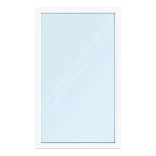 Fenster 120x200 cm, Kunststoff Profil aluplast IDEAL® 5000, Weiß, 1200x2000 mm, einteilig festverglast, 2-fach Verglasung, individuell konfigurieren
