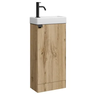 Badplaats Gäste-Wc-Möbelset, Eiche, Holz, Rechteckig, 40x88x22 cm, Badezimmer, Badezimmerschränke, Waschtischkombinationen