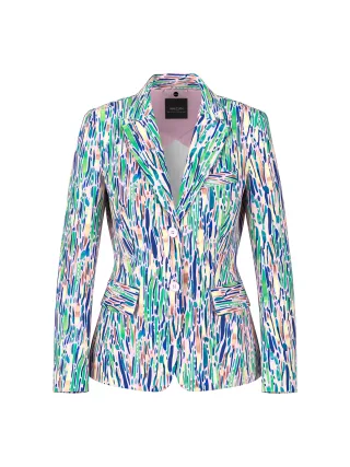 Marc Cain Collections - Zweiknopfblazer aus Scubajersey pink tulle - Gr. - 38
