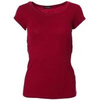 Muse T-Shirt Basic Kurzarm T-Shirt Skinny Fit 1001