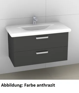 Artiqua 415 Waschtischunterschrank für Living Style 814437 Weiß Matt Select, 415-WU2L-L18-7161-171 415-WU2L-L18-7161-171