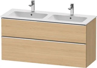 Duravit D-Neo Waschtischunterbau wandhängend Natur Eiche Matt 1280x462x625 mm - DE4365010300000 DE4365010300000