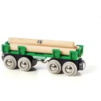 BRIO® Spielzeugeisenbahn-Lokomotive Waggon mit Holzladung 33696002