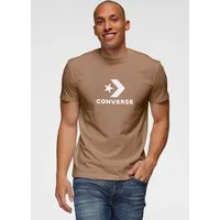 Converse T-Shirt UNISEX CONVERSE GO-TO STAR CHEVRON LOGO STANDARD FIT T-SHIRT mit eingefasster Kante am Rundhalsausschnitt, Kurzarm-Design